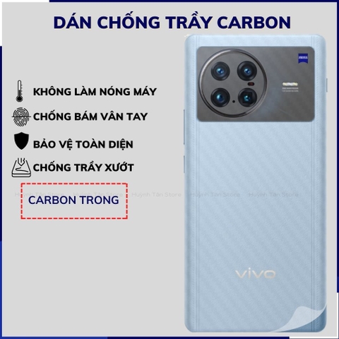 Miếng dán x note carbon trong và đen chống trầy xướt chống bám vân tay phụ kiện huỳnh tân store