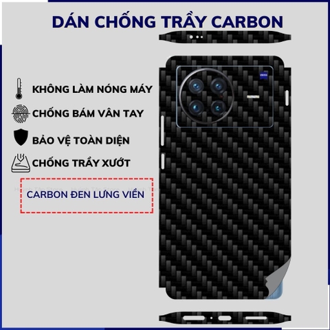 Miếng dán x note carbon trong và đen chống trầy xướt chống bám vân tay phụ kiện huỳnh tân store