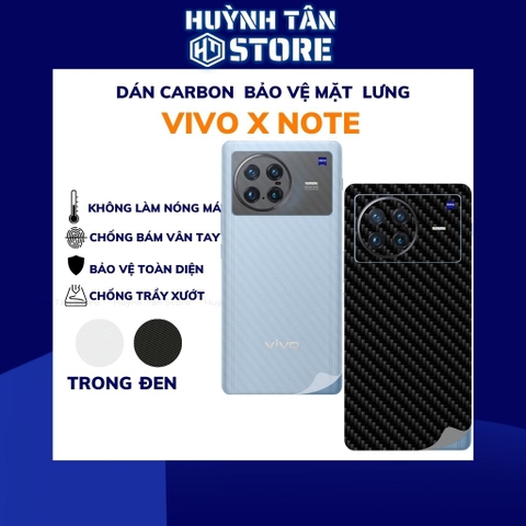 Miếng dán x note carbon trong và đen chống trầy xướt chống bám vân tay phụ kiện huỳnh tân store