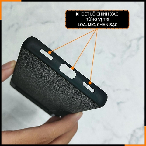 Ốp lưng google pixel 7a chống vân tay nhựa cứng viền đen giả vải JEAN 1 màu phụ kiện điện thoại huỳnh tân store