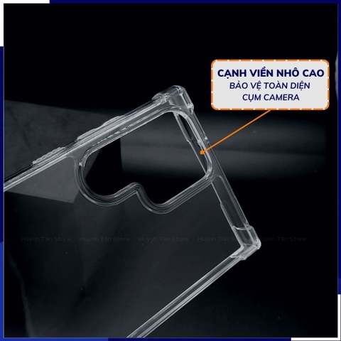 Ốp lưng chống sốc samsung s22 ultra clear color ver 3 trong suốt không ố vàng bảo vệ camera phụ kiện huỳnh tân store