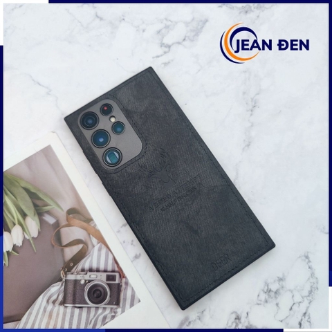 Ốp lưng samsung s22 ultra vải Jean vân nai chống bám bẩm bảo vệ camera phụ kiện điện thoại huỳnh tân store.