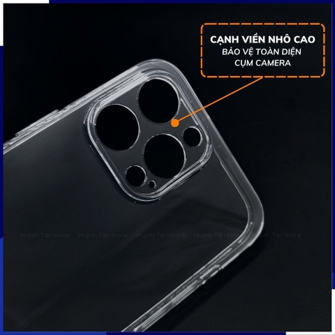 Ốp lưng iphone 14 pro trong suốt bảo vệ camera dẻo siêu mỏng chính hãng gor phụ kiện điện thoại huỳnh tân store