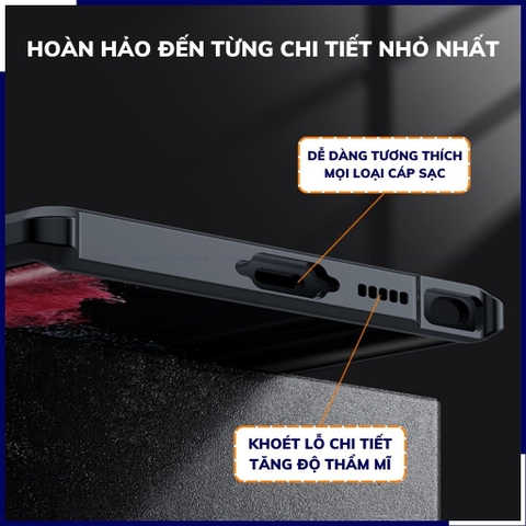 Ốp lưng samsung s23 ultra chống sốc xundd bảo vệ camera chính hãng chống ố vàng phụ kiện huỳnh tân store