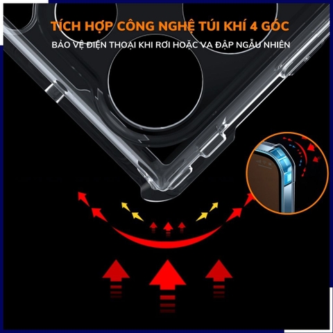 Ốp lưng samsung s23 ultra chống sốc xundd bảo vệ camera chính hãng chống ố vàng phụ kiện huỳnh tân store