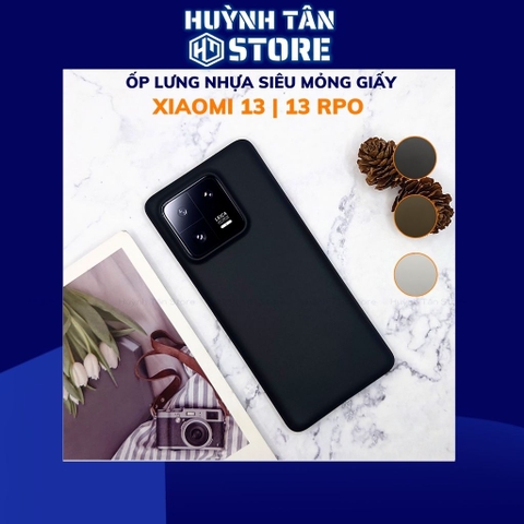 Ốp lưng xiaomi mi 13, mi 13 pro dẻo nhựa siêu mỏng giấy chống bám vân tay bảo vệ camera phụ kiện huỳnh tân store