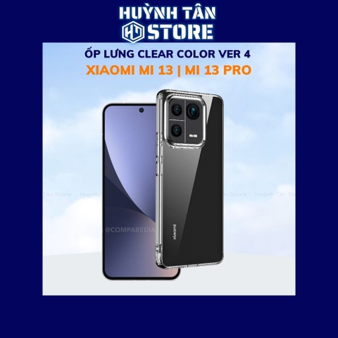 Ốp lưng chống sốc mi 13, 13 pro clear color ver 4 trong suốt không ố vàng bảo vệ camera phụ kiện huỳnh tân store