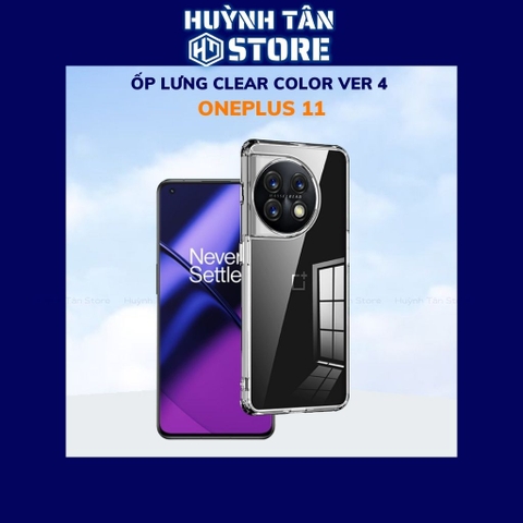 Ốp lưng chống sốc oneplus 11 clear color ver 4 trong suốt không ố vàng bảo vệ camera phụ kiện huỳnh tân store