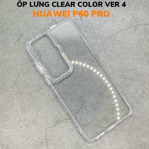 Ốp lưng p60 pro trong suốt không ố vàng bảo vệ camera CLEAR COLOR ver 4 phụ kiện huỳnh tân store