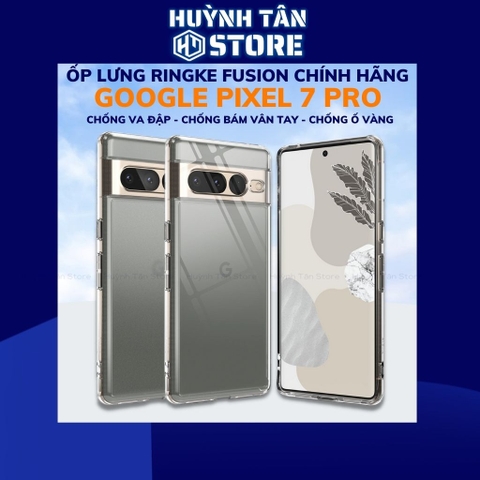 Ốp lưng pixel 7 pro chống sốc Ringke Fusion chính hãng Korea bảo vệ camera phụ kiện huỳnh tân store