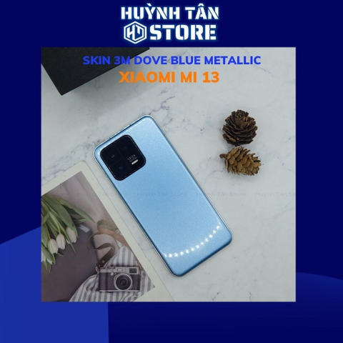 Skin 3m mi 13 màu dove blue metallic chính hãng bảo vệ toàn diện nhập khẩu USA phụ kiện điện thoại huỳnh tân store