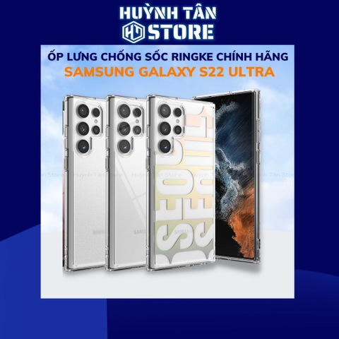 Ốp lưng samsung s22 ultra chống sốc Ringke Fusion X chính hãng Korea bảo vệ camera phụ kiện huỳnh tân store