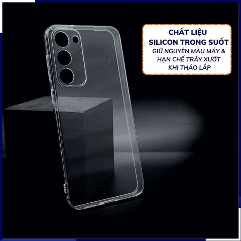 Ốp lưng samsung s23 plus trong suốt bảo vệ camera dẻo siêu mỏng chính hãng gor phụ kiện điện thoại huỳnh tân store