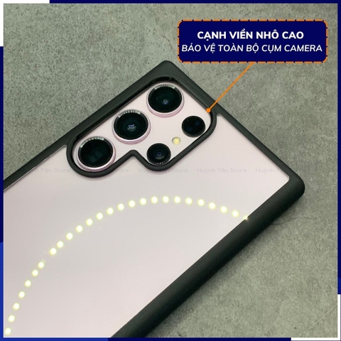 Ốp lưng samsung s23 ultra chống sốc clear color ver 1 trong suốt không ố vàng bảo vệ camera phụ kiện điện thoại huỳnh tân store