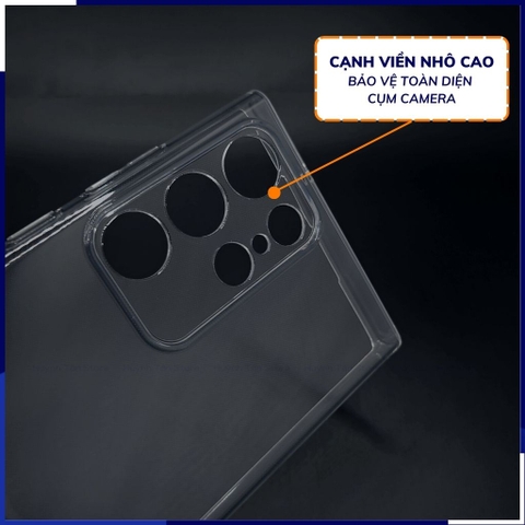 Ốp lưng samsung s23 ultra trong suốt bảo vệ camera dẻo siêu mỏng chính hãng gor phụ kiện điện thoại huỳnh tân store