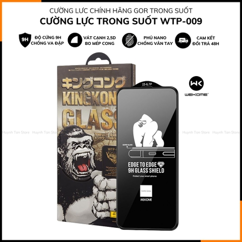 Cường lực KINGKONG iphone 16 Pro Max ip 15 14 13 12 pro chính hãng WEKOME bán chạy [WTP - 009]