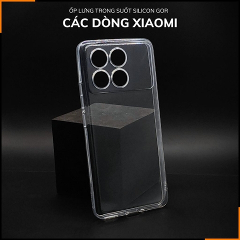 Ốp lưng Redmi k80, k80 Pro / k70, k70 Pro  silicon GOR trong suốt chính hãng bảo vệ camera phụ kiện huỳnh tân store