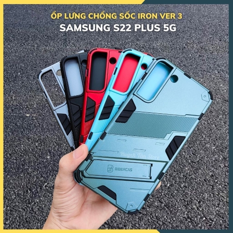 Ốp lưng samsung s22 plus iron man ver 3 nhựa cứng chống sốc có giá đỡ bảo vệ camera phụ kiện huỳnh tân store