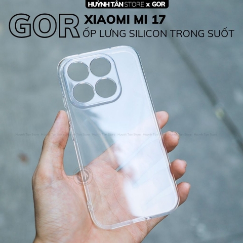 Ốp lưng xiaomi mi 17 pro max 17 pro silicon trong suốt GOR bảo vệ camera phụ kiện huỳnh tân store