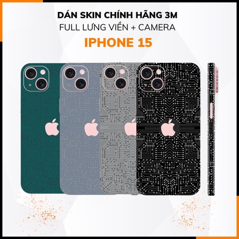 Dán skin điện thoại Iphone 15, Iphone 15 Plus full body và camera nhập khẩu chính hãng USA phụ kiện điện thoại huỳnh tân store - ELECTRIC GREEN - Warp Skin Collection