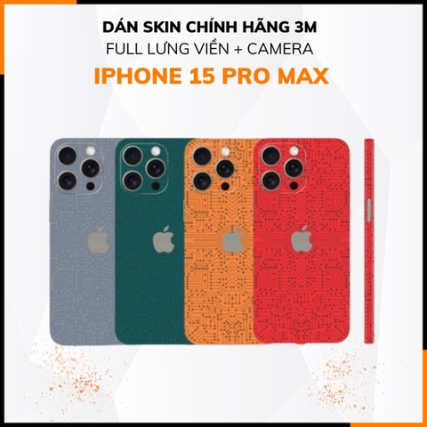 Dán skin điện thoại Iphone 15 Pro, Iphone 15 Pro Max full body và camera nhập khẩu chính hãng USA phụ kiện điện thoại huỳnh tân store - Electronic  - Warp Skin Collection