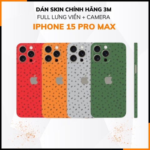 Dán skin điện thoại Iphone 15 Pro, Iphone 15 Pro Max full body và camera nhập khẩu chính hãng USA phụ kiện điện thoại huỳnh tân store - Sticker  - Warp Skin Collection
