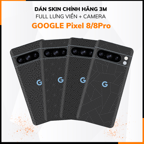Dán skin điện thoại Pixel 8, Pixel 8 Pro full body và camera nhập khẩu chính hãng USA phụ kiện điện thoại huỳnh tân store - PATTEN TEXTURE 06 - Warp Skin Collection