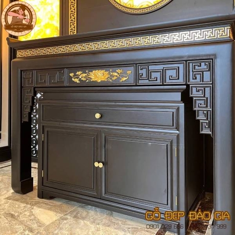 Mẫu Bàn Thờ Màu Nâu Đen BT 6628