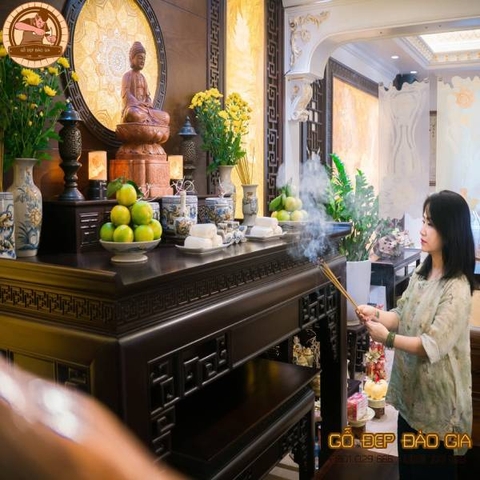 Án Gian Bàn Thờ Gỗ Gụ BT 54