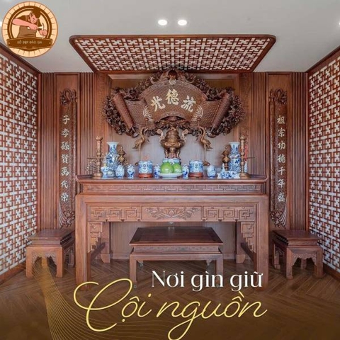 Vách Ngăn Phòng Thờ Đẹp VN 912