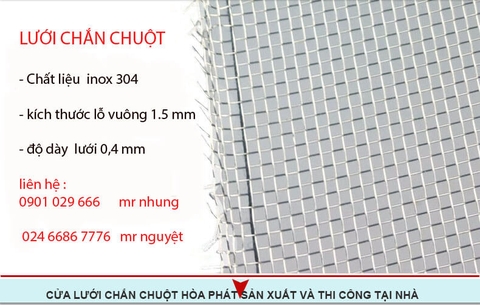 LƯỚI CHỐNG CHUỘT