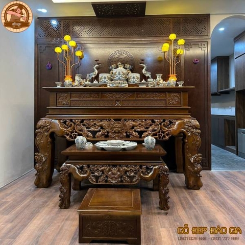 Sập Thờ Cao Cấp Gỗ Gụ 6685