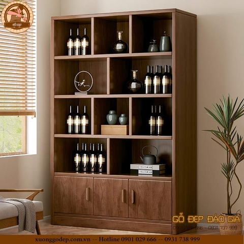 Tủ Rượu Gỗ Thiết Kế Tối Giản Tinh Tế Sang Trọng - TR054