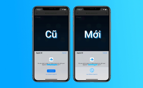 Apple đang thử cho đăng nhập iCloud bằng cảm biến vân tay hoặc FaceID thay vì nhập mật khẩu