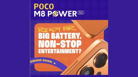 Xiaomi Hé Lộ Poco M8 Power 5G: Thiết Kế Màu Cam Bắt Mắt Cùng Viên Pin Khủng 8.000mAh