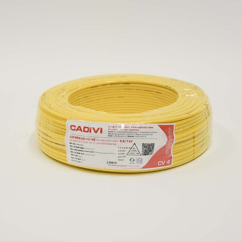 Dây điện Cadivi CV 4.0 - 0,6/1kV