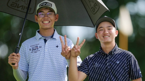Nguyễn Anh Minh, Lê Khánh Hưng xếp trên Charlie Woods tại Junior Invitational 2025
