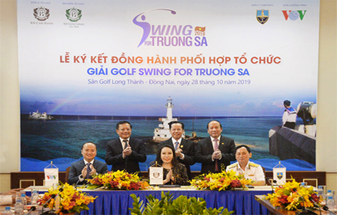Nhiều hoạt động tại giải golf 'Swing for Truong Sa'