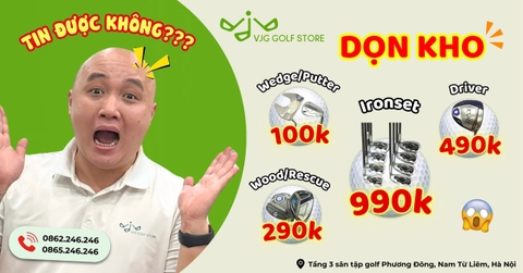 VJG GOLF STORE dọn kho chốt sổ năm tài chính, GẬY GOLF CHỈ TỪ #100K