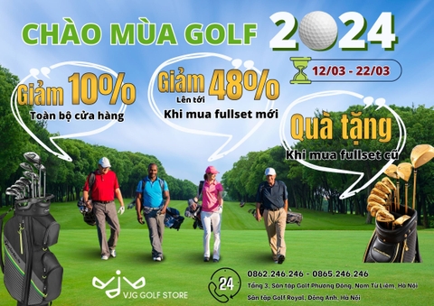 ⛳️ CHÀO MÙA GOLF MỚI 2024 - SĂN SALE BÙNG NỔ GIẢM TỚI 50% 🥳