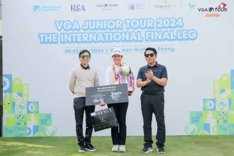 Nguyễn Viết Gia Hân vô địch toàn mùa giải VGA Junior Tour 2024