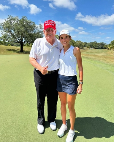 Cháu gái Donald Trump gia nhập đội golf Đại học Miami, sở hữu handicap 0.2