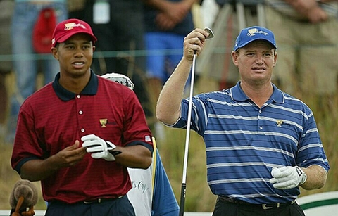 Tiger Woods từng run rẩy trước Els ở Presidents Cup