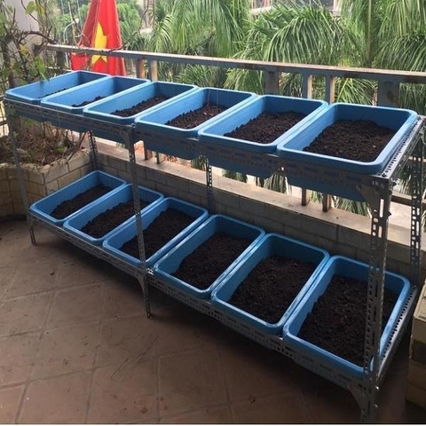 Kệ trồng rau 2 tầng | Kệ trồng rau | Giá rẻ hàng bền khỏe