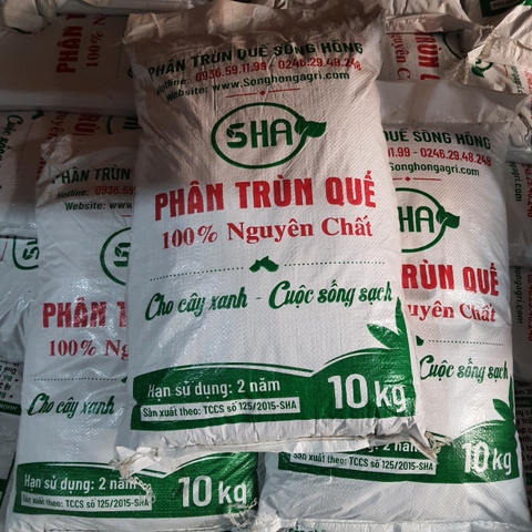 Phân Trùn Quế 10kg | Giá Rẻ | Bán Buôn + Lẻ | Nguyên Chất