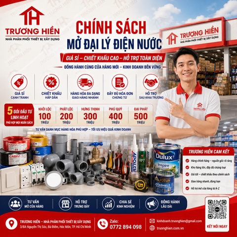 Chính Sách Mở Đại Lý Điện Nước: Giá Sỉ, Chiết Khấu Và Hỗ Trợ Cửa Hàng Mới