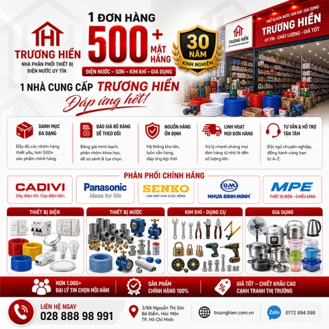 Tổng Kho Điện Nước Kim Khí Gia Dụng | Nhà Phân Phối Trương Hiền