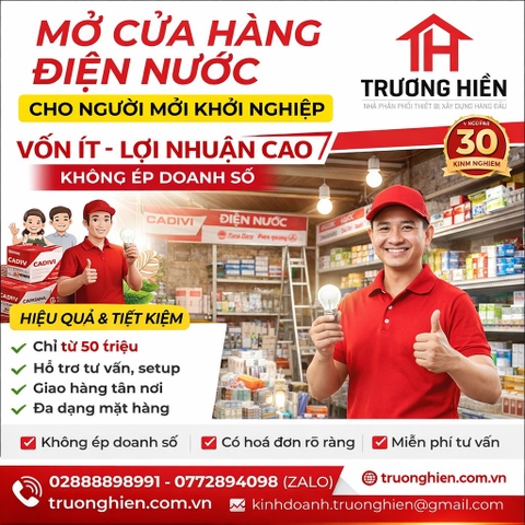 Mở Cửa Hàng Điện Nước: Vốn Ít, Lợi Nhuận Cao 2026
