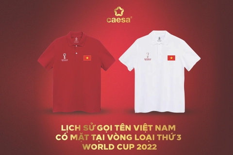 Caesa ra mắt mẫu áo Polo cổ động đội tuyển quốc gia Việt Nam