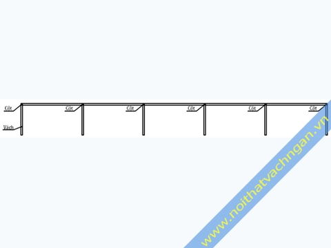 Vách ngăn bàn làm việc gỗ-gỗ-kính VNB03GGK